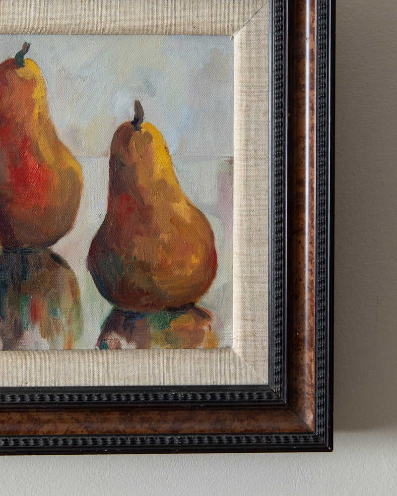 Pears Still Life Oil Painting by Carpenter, 1965 - Lone Fox