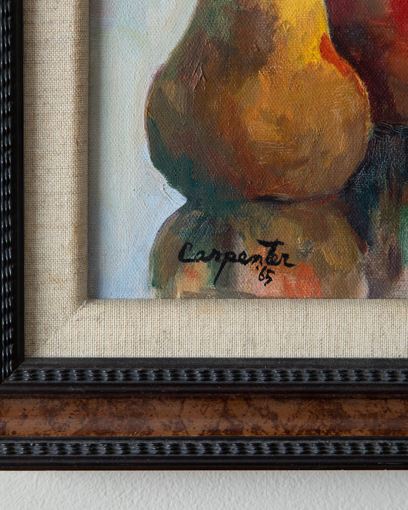 Pears Still Life Oil Painting by Carpenter, 1965 - Lone Fox