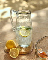 Pebbled Glass Pitcher - Lone Fox