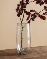 Pebbled Glass Tall Vase - Lone Fox