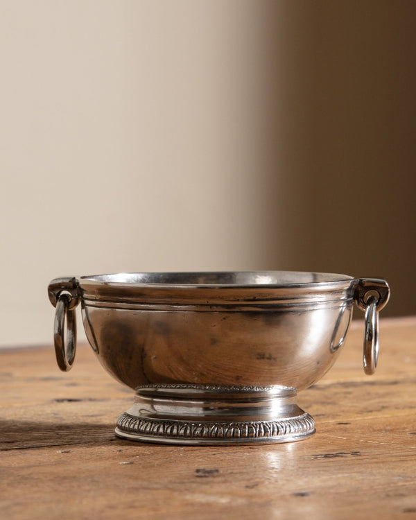 Peltro Small Pewter Bowl w/ Ring Handles - Lone Fox
