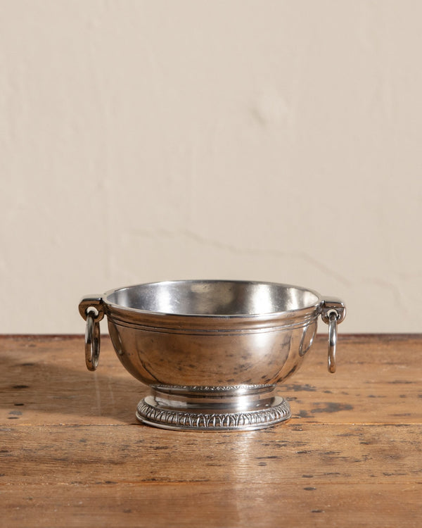 Peltro Small Pewter Bowl w/ Ring Handles - Lone Fox