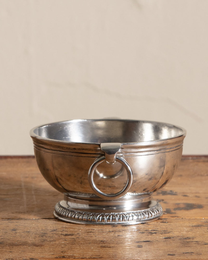 Peltro Small Pewter Bowl w/ Ring Handles - Lone Fox