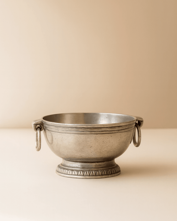 Peltro Small Pewter Bowl w/ Ring Handles - Lone Fox