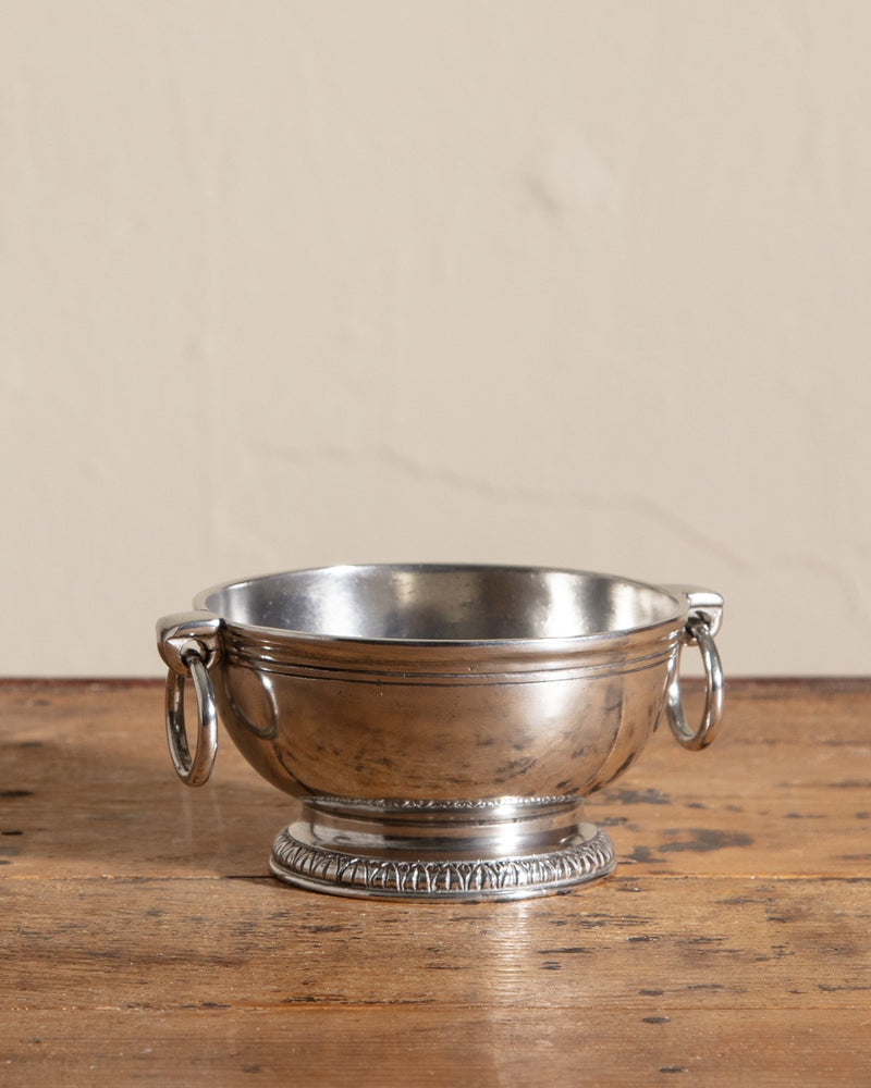 Peltro Small Pewter Bowl w/ Ring Handles - Lone Fox