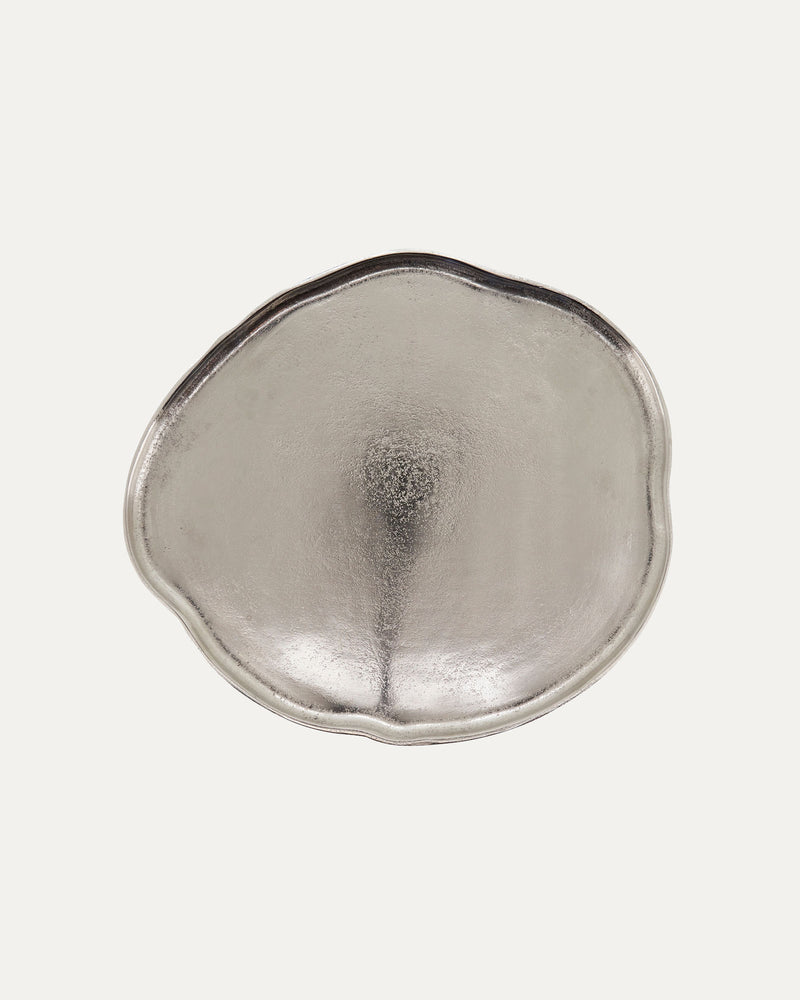 Organic Pewter Charger Plate
