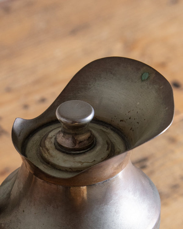 Pewter & Burl Carafe Themos, Italy, 1950's - Lone Fox