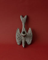 Pewter Finish Bird Shaped Taper Holder - Lone Fox