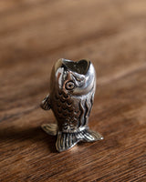 Pewter Fish Toothpick Holder - Lone Fox