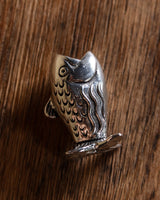 Pewter Fish Toothpick Holder - Lone Fox