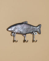 Pewter Fish Triple Hook - Lone Fox
