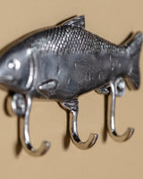 Pewter Fish Triple Hook - Lone Fox
