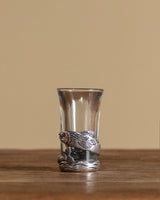 Pewter & Glass Fish Shot Glass - Lone Fox
