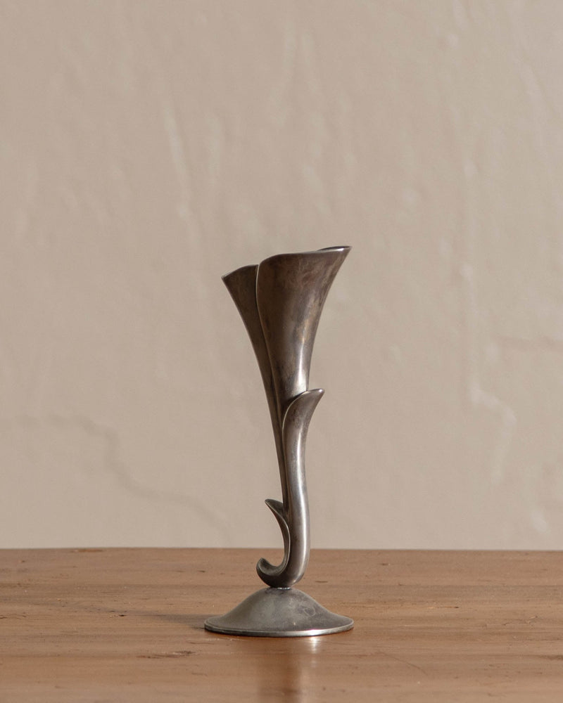 Pewter Horn Bud Vase - Lone Fox