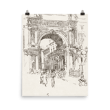 "Piazza Vittorio Emanuele" Art Print - Lone Fox