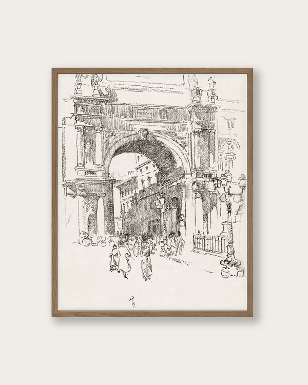 "Piazza Vittorio Emanuele" Art Print - Lone Fox