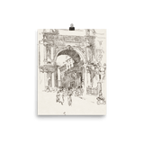 "Piazza Vittorio Emanuele" Art Print - Lone Fox