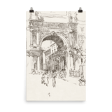 "Piazza Vittorio Emanuele" Art Print - Lone Fox