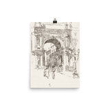 "Piazza Vittorio Emanuele" Art Print - Lone Fox