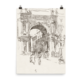 "Piazza Vittorio Emanuele" Art Print - Lone Fox