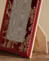 Pink Damask Velvet Picture Frame, France, 1970s - Lone Fox