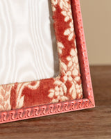 Pink Damask Velvet Picture Frame, France, 1970s - Lone Fox