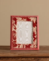 Pink Damask Velvet Picture Frame, France, 1970s - Lone Fox