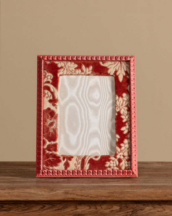 Pink Damask Velvet Picture Frame, France, 1970s – Lone Fox