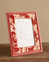 Pink Damask Velvet Picture Frame, France, 1970s - Lone Fox