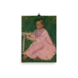 "Pink Dress" Art Print - Lone Fox