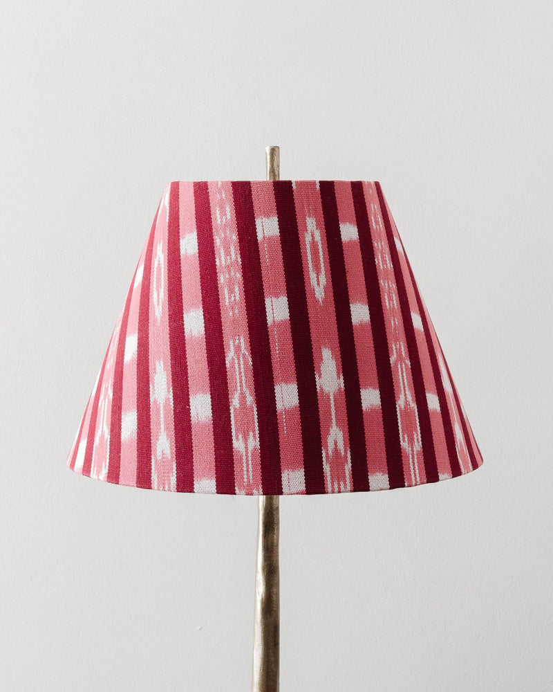 Pink Ikat Fabric Lampshade - Lone Fox