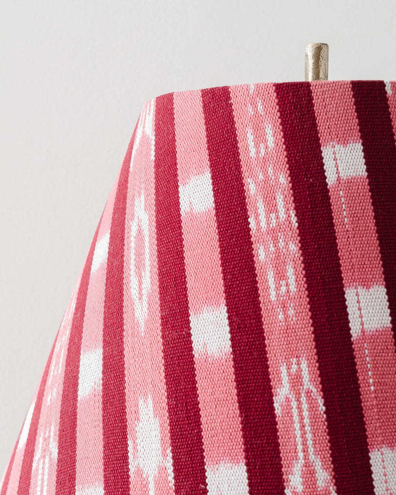 Pink Ikat Fabric Lampshade - Lone Fox