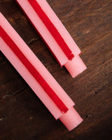 Pink & Red Gift Taper Candles (Set of 2) - Lone Fox