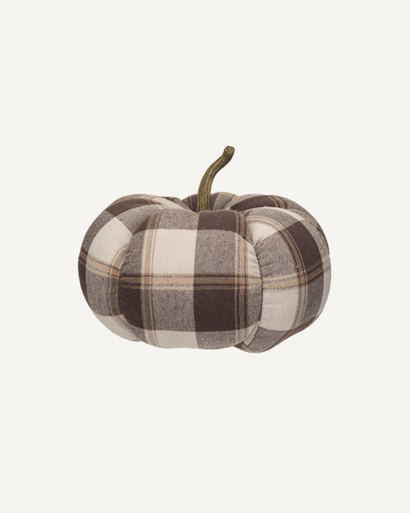 Plaid Fabric Pumpkin - Lone Fox