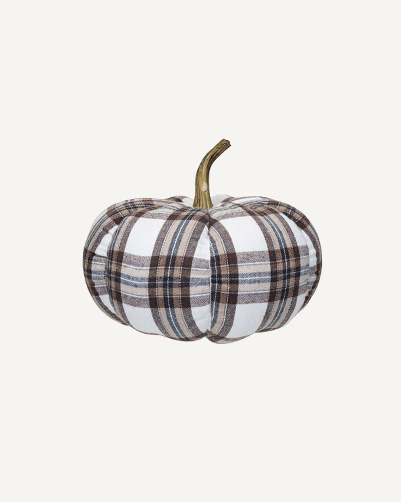 Plaid Fabric Pumpkin - Lone Fox