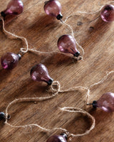 Plum Hand-Blown Glass Garland - Lone Fox