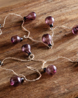 Plum Hand-Blown Glass Garland - Lone Fox