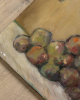 Plums Still Life Oil Painting by École Européene, Spain, 1960's - Lone Fox