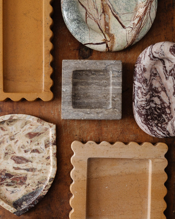 Pointed Marble Crest Tray in Metamorphic - Lone Fox