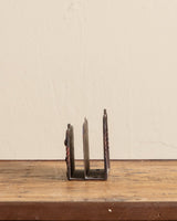 Polychrome Painted Iron Letter Holder, 1960's - Lone Fox
