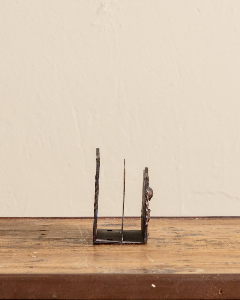 Polychrome Painted Iron Letter Holder, 1960's - Lone Fox