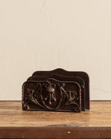 Polychrome Painted Iron Letter Holder, 1960's - Lone Fox