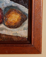 Pomegranate and Wine Glass Still Life, American, 1950s - Lone Fox