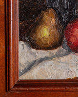 Pomegranate and Wine Glass Still Life, American, 1950s - Lone Fox