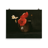 "Poppies and Daisies" Art Print - Lone Fox