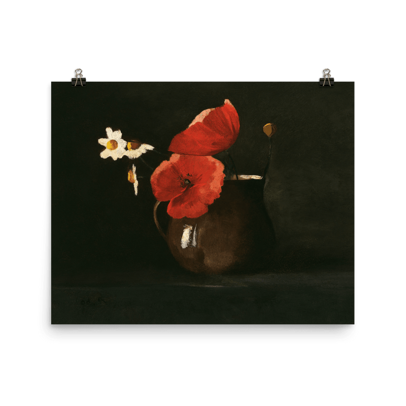 "Poppies and Daisies" Art Print - Lone Fox