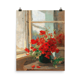 "Poppies by the Window" Art Print - Lone Fox
