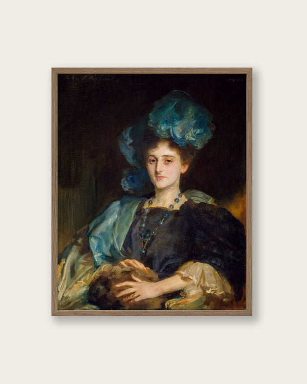 "Portrait of Miss Katherine Elizabeth Lewis" Art Print - Lone Fox