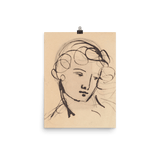 "Portrait Study" Art Print - Lone Fox