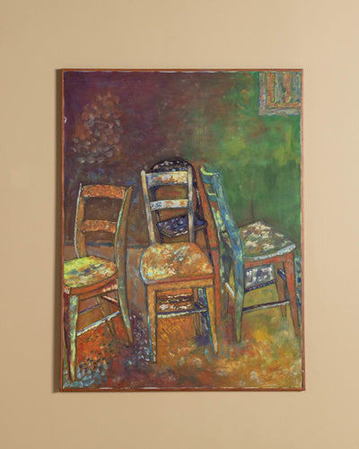 Post - Impressionist Still Life of Chairs, United States, 1970's - Lone Fox
